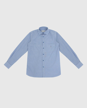 Stefano Ricci Children's checkered shirt YC005331M1716