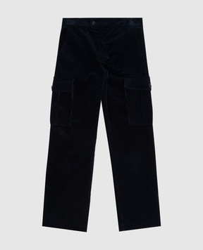 Stefano Ricci Children's corduroy cargo pants YAT6K00010HTVELL