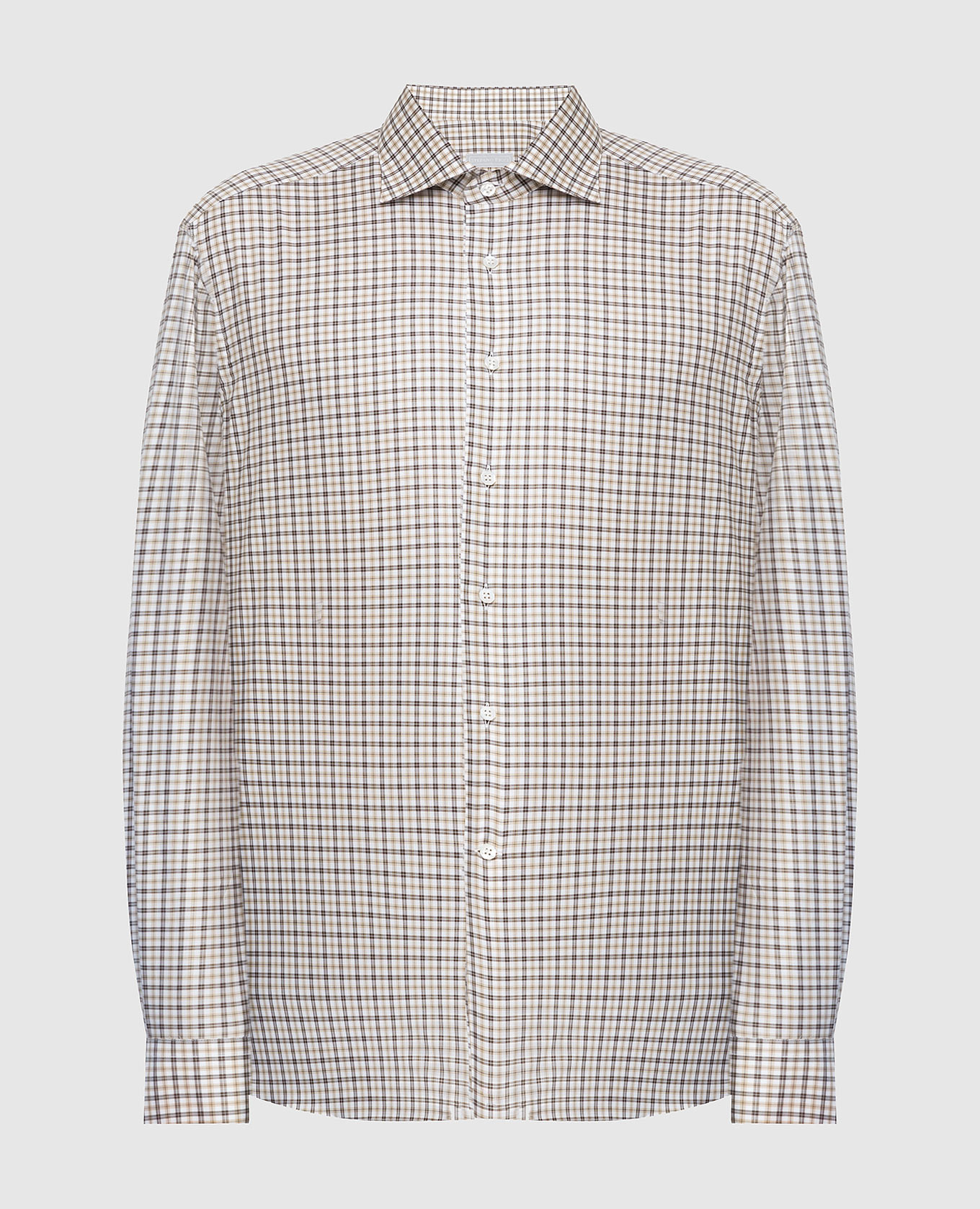 

Beige check shirt Stefano Ricci, Бежевый