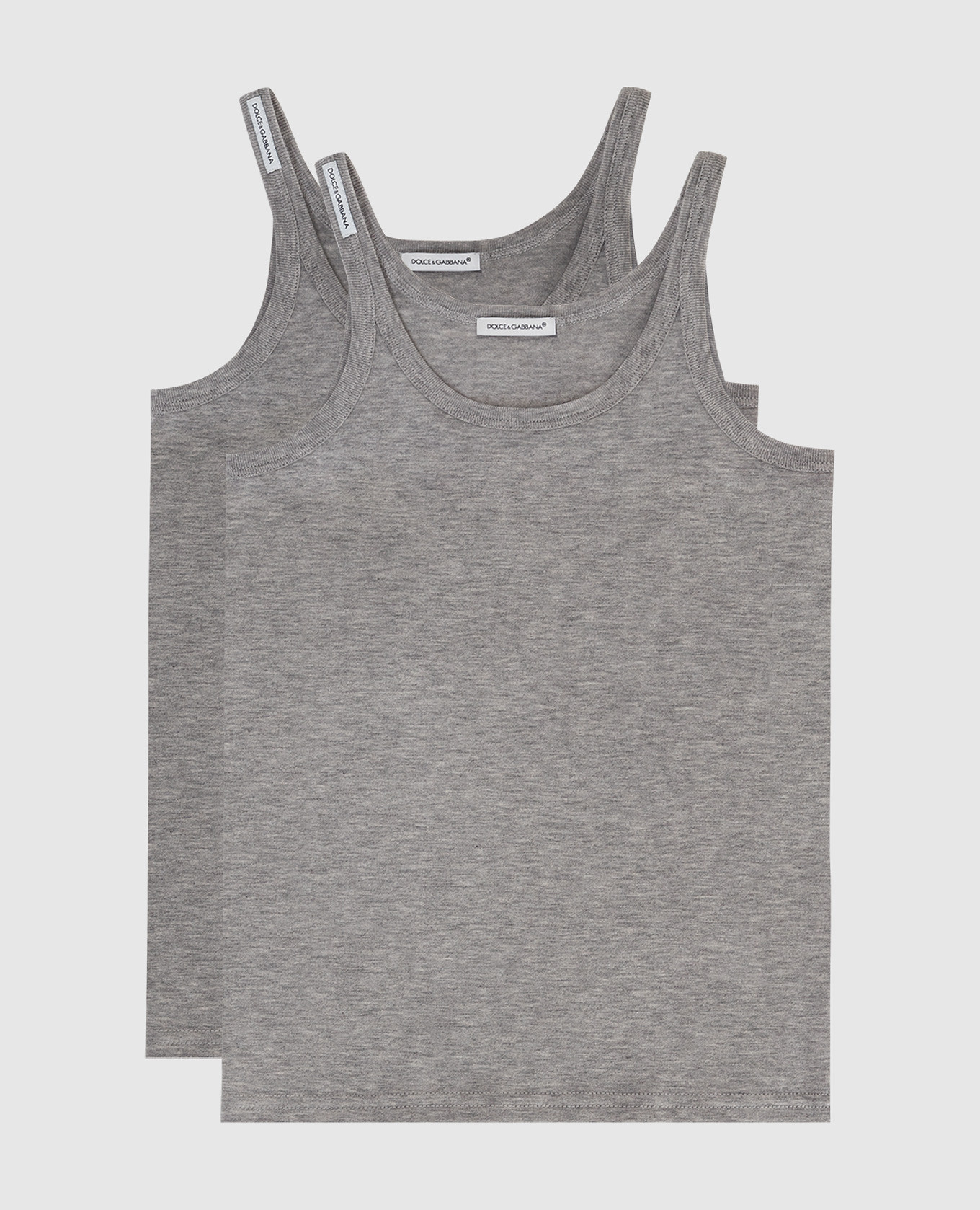 Gray children's t-shirt set dolce&gabbana