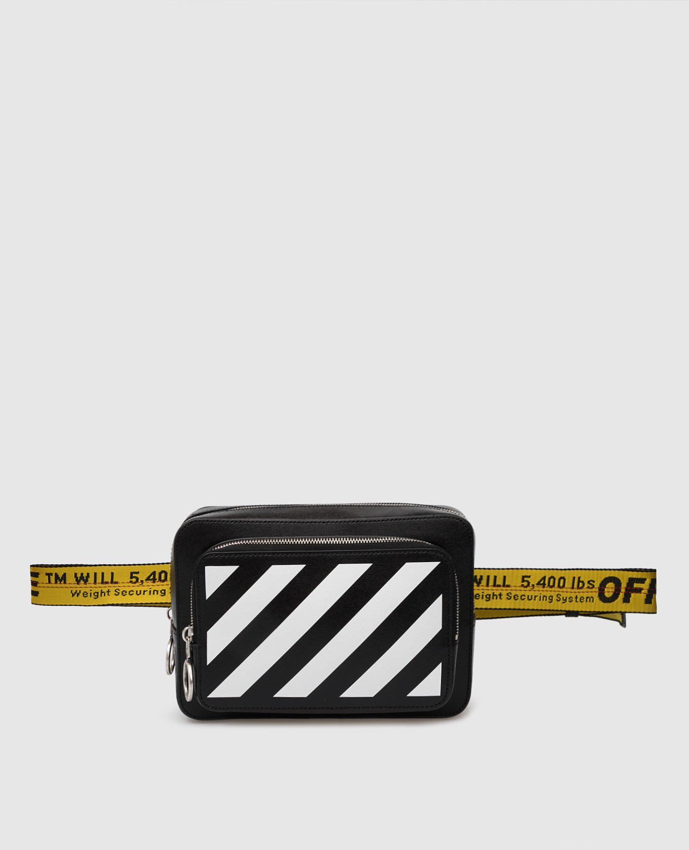 Off-White - Diag print leather belt bag OMNO002C99LEA001