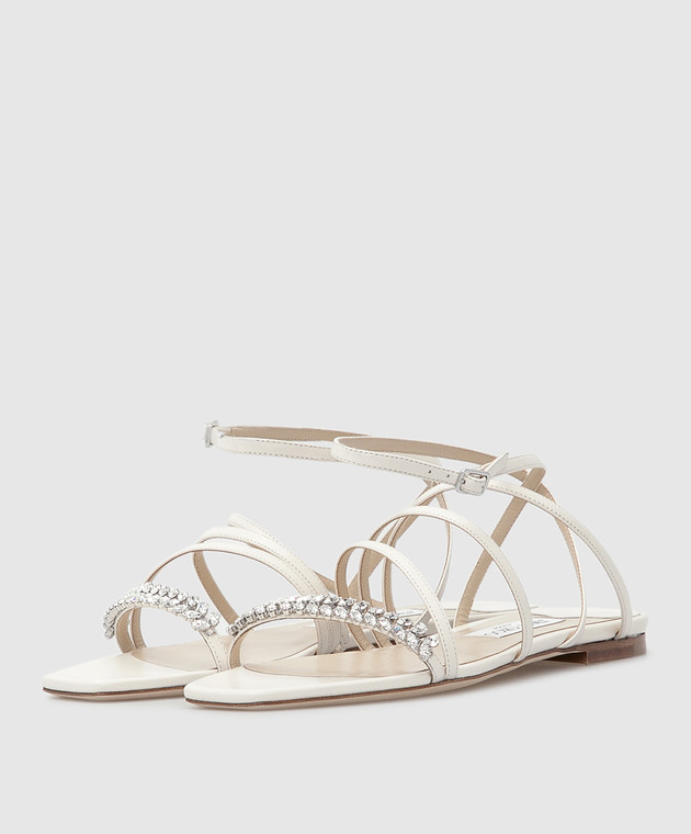 Jimmy Choo Sandales plates Maesie MAESIEFLATBBN acheter en ligne chez Symbol