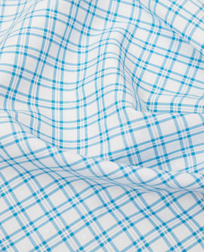 Stefano Ricci Children's blue plaid pasha YFZ25COLJ1771