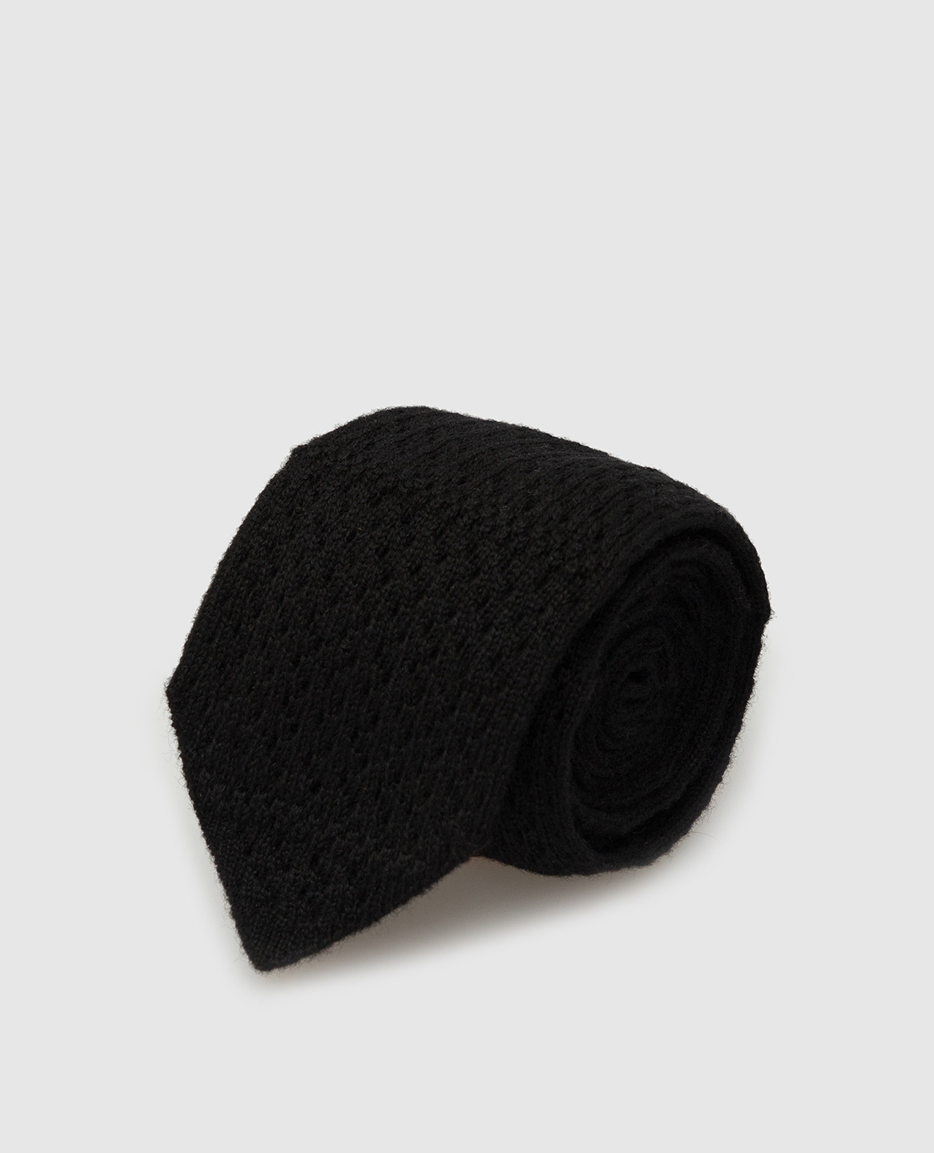 Children's black patterned cashmere tie stefano ricci