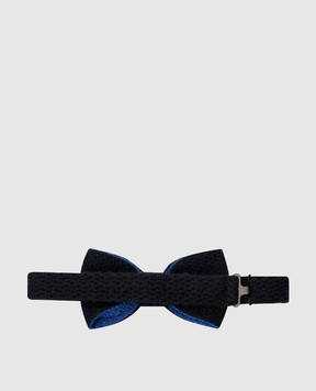 Stefano Ricci Children's black bowtie made of cashmere and silk YHTSR1001