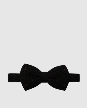 Stefano Ricci Children's black bowtie made of cashmere and silk YHTSR1001