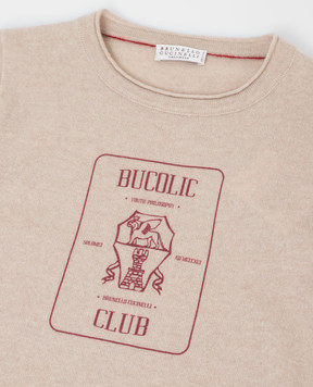 Brunello Cucinelli Cashmere printed jumper for kids B22M10600B
