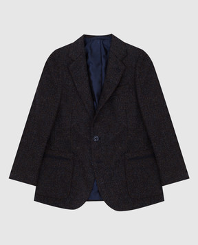 Stefano Ricci Children's jacket in cashmere, wool and silk Y1RF7322T7BI20HC
