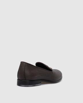Stefano Ricci Kids leather loafers with logo YRU59CG869RC