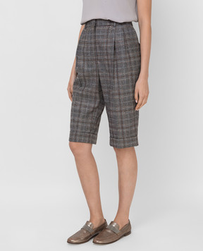 Fabiana Filippi Checked wool Bermuda shorts PAD221B860