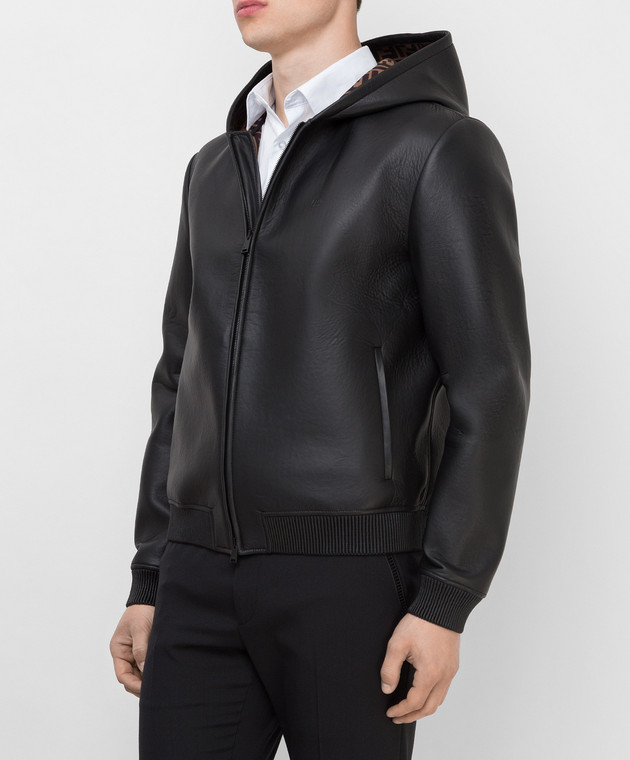 Fendi Hooded leather jacket FPJ046A4C6 buy with Croatia delivery at Symbol