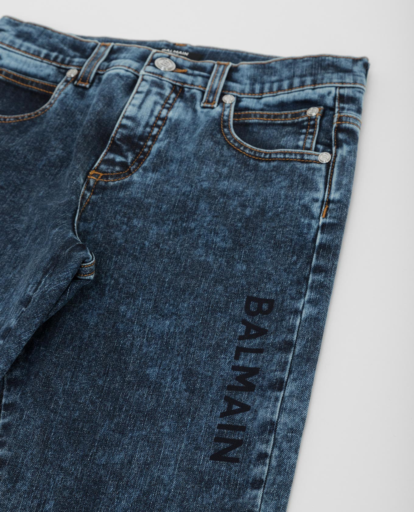 Kids jeans with logo print Balmain 3