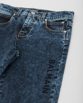 Balmain Kids jeans with logo print 6P6570D0004