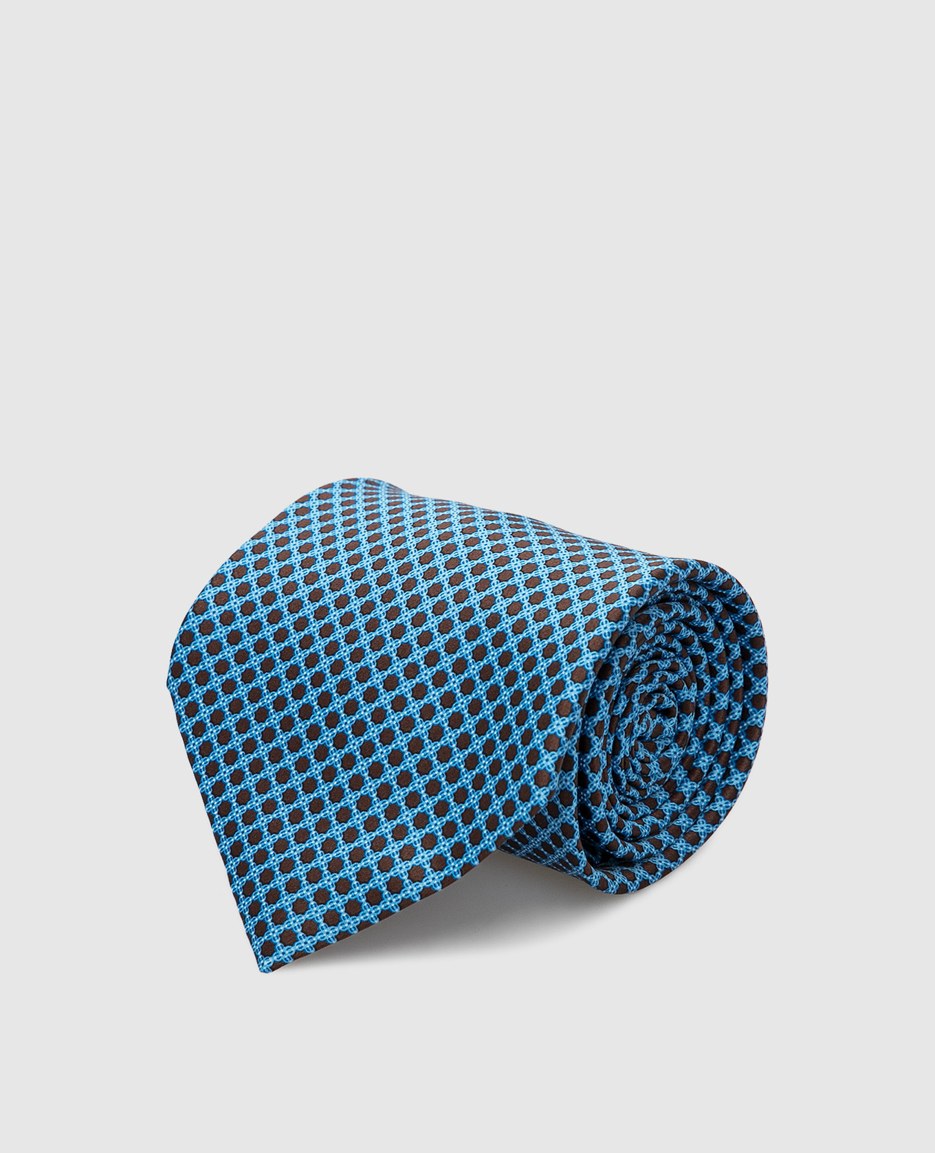 

Silk tie with handmade print Stefano Ricci, Blue