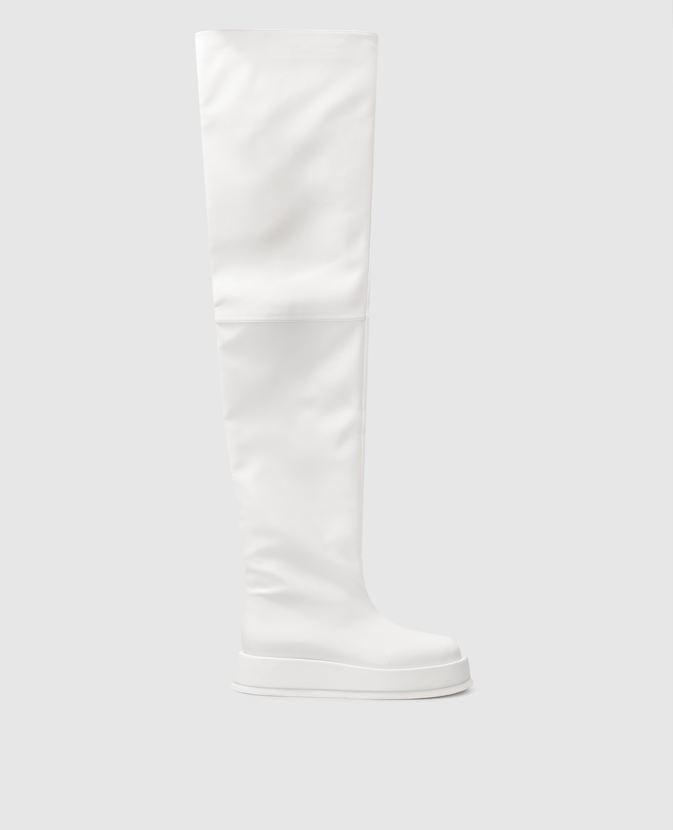 Rosie 10 white over the knee boots gia borghini