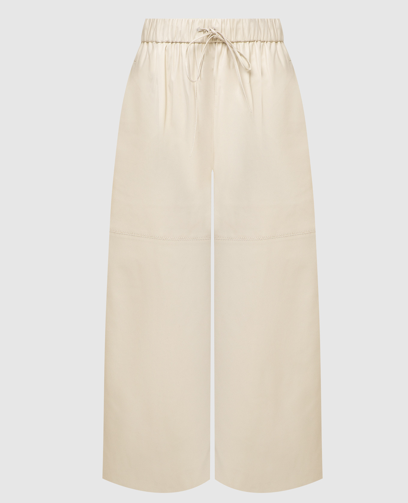 

Light Beige Leather Culottes Yves Salomon
