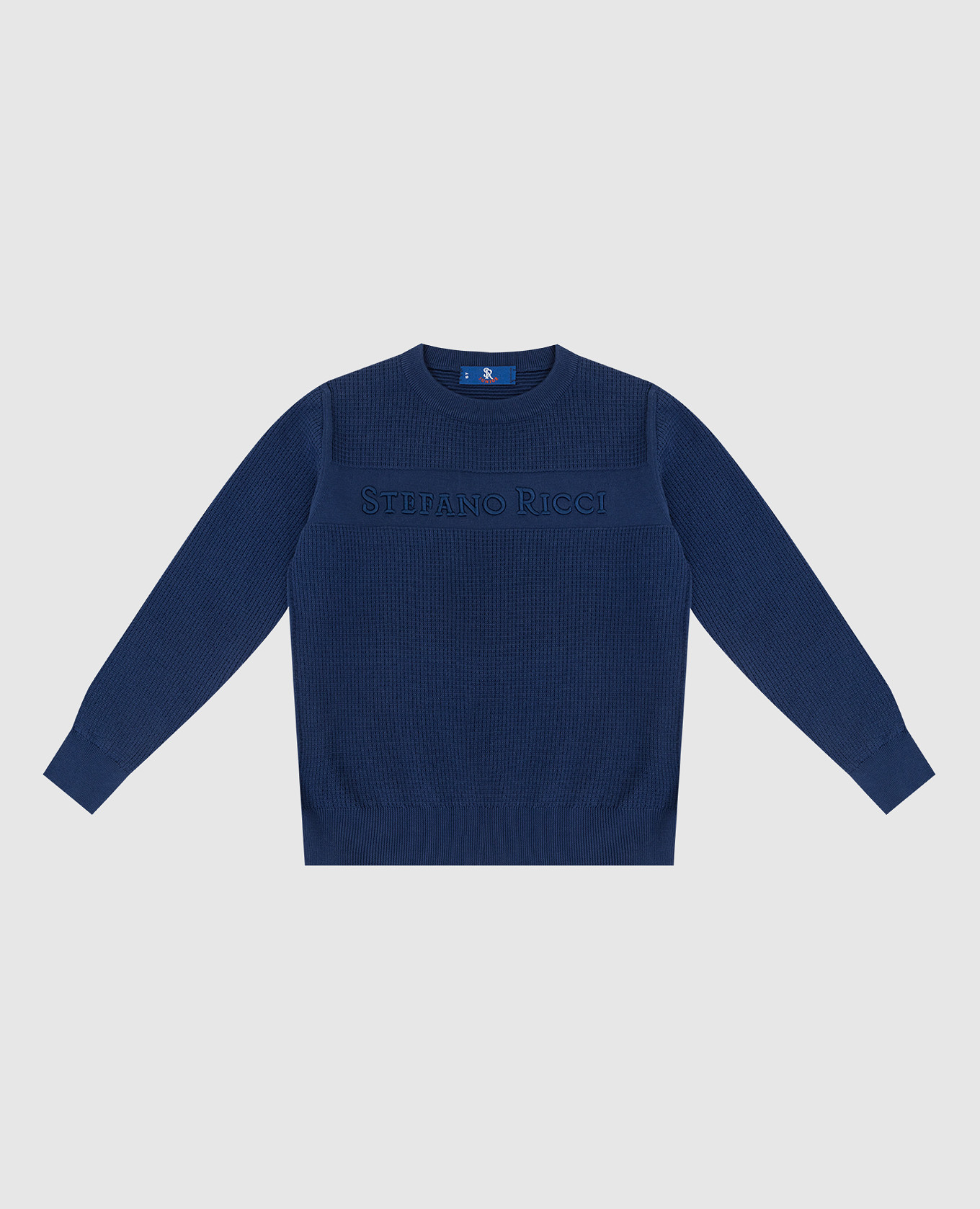 

Children's navy blue jumper with logo Stefano Ricci, Синий