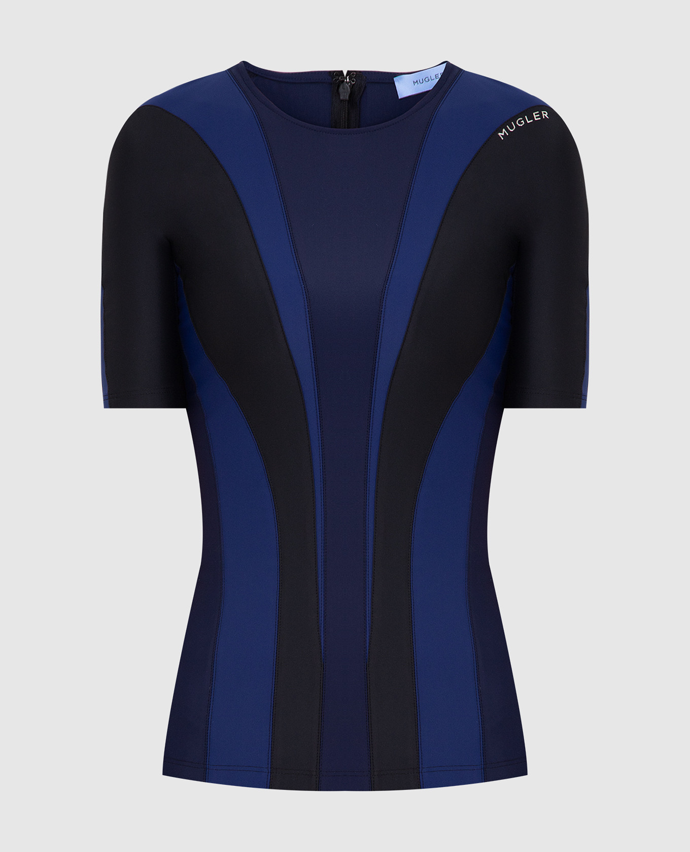 Sports t-shirt with contrasting inserts thierry mugler