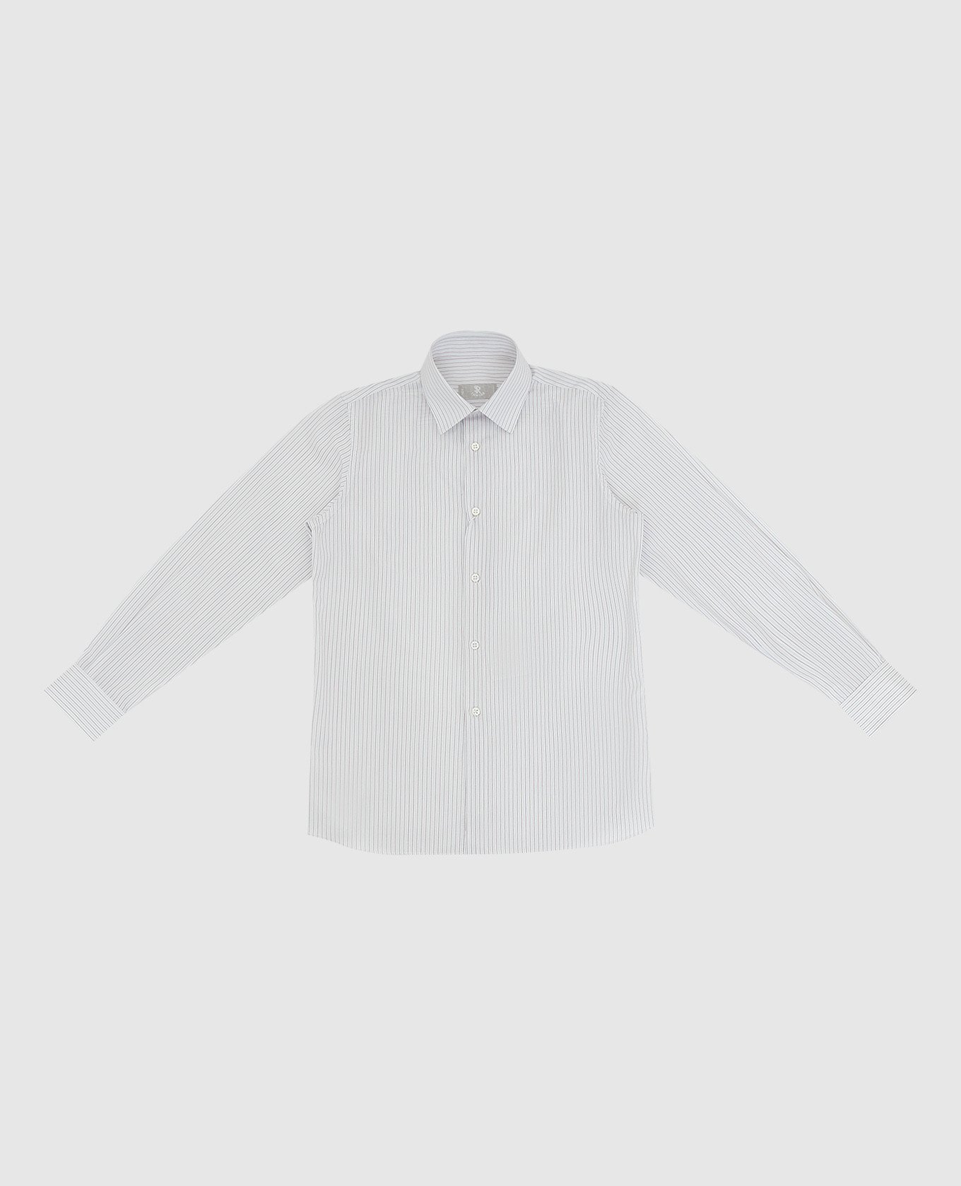 

Striped jacquard shirt for children Stefano Ricci, White