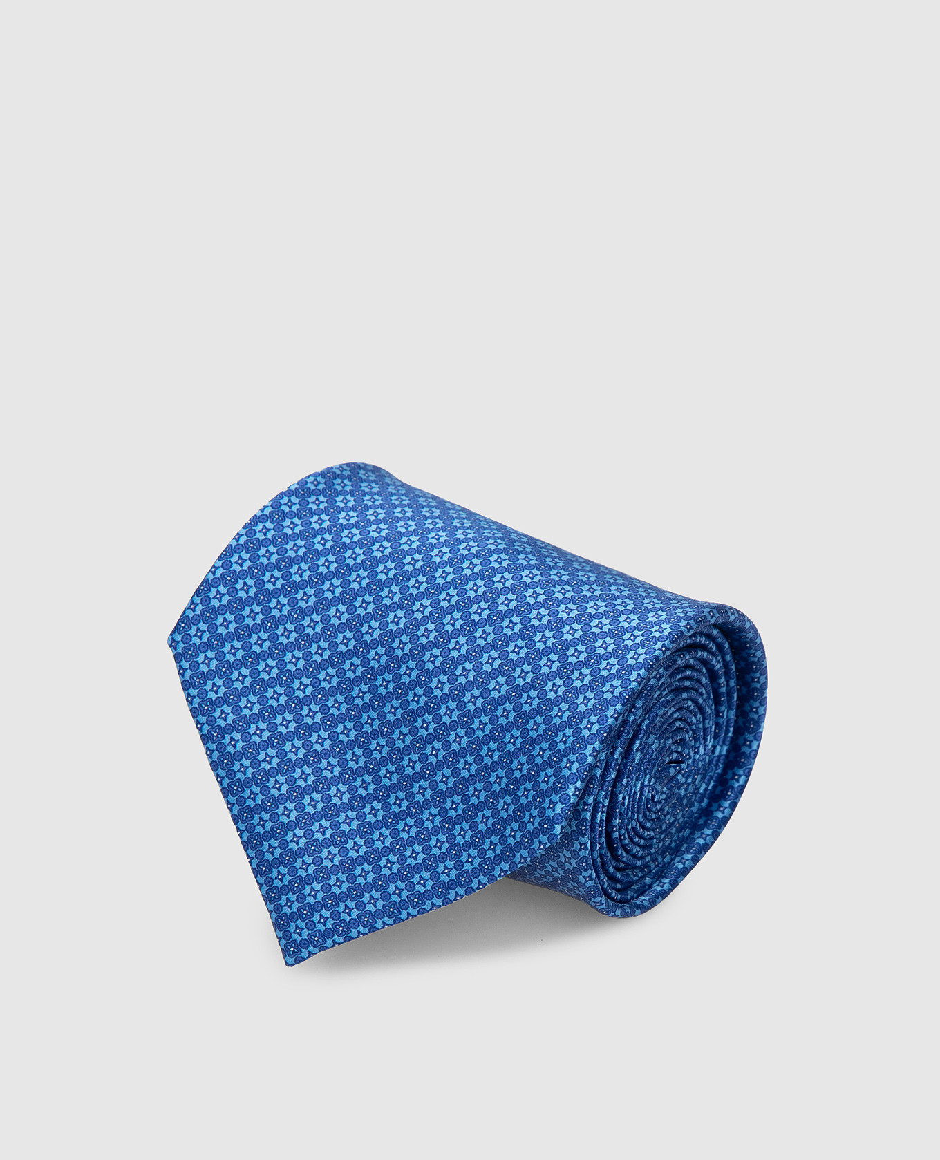 Blue patterned silk tie Stefano Ricci