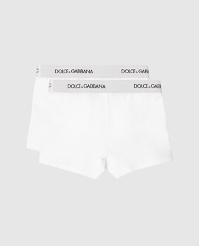 Dolce&Gabbana Kids set of white boxers with logo L4J701G7OCT