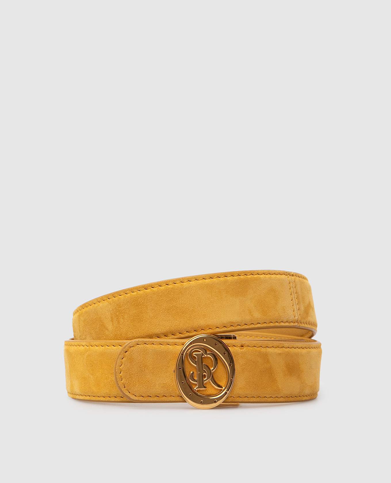 

Children's reversible mustard suede belt Stefano Ricci, Yellow