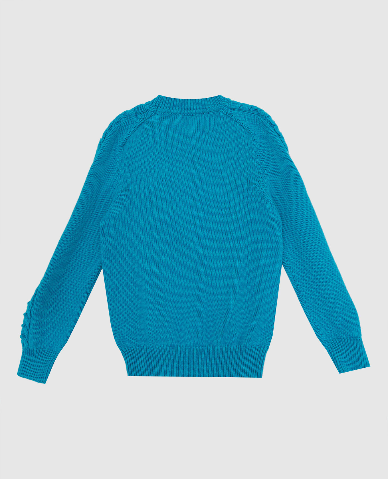 

Children's turquoise cashmere sweater with a pattern Stefano Ricci, Light blue