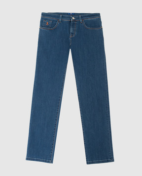 Stefano Ricci Jeans blu bambino YFT6403100T1711