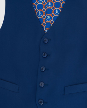 Stefano Ricci Patterned wool vest for children Y1E0100000W808