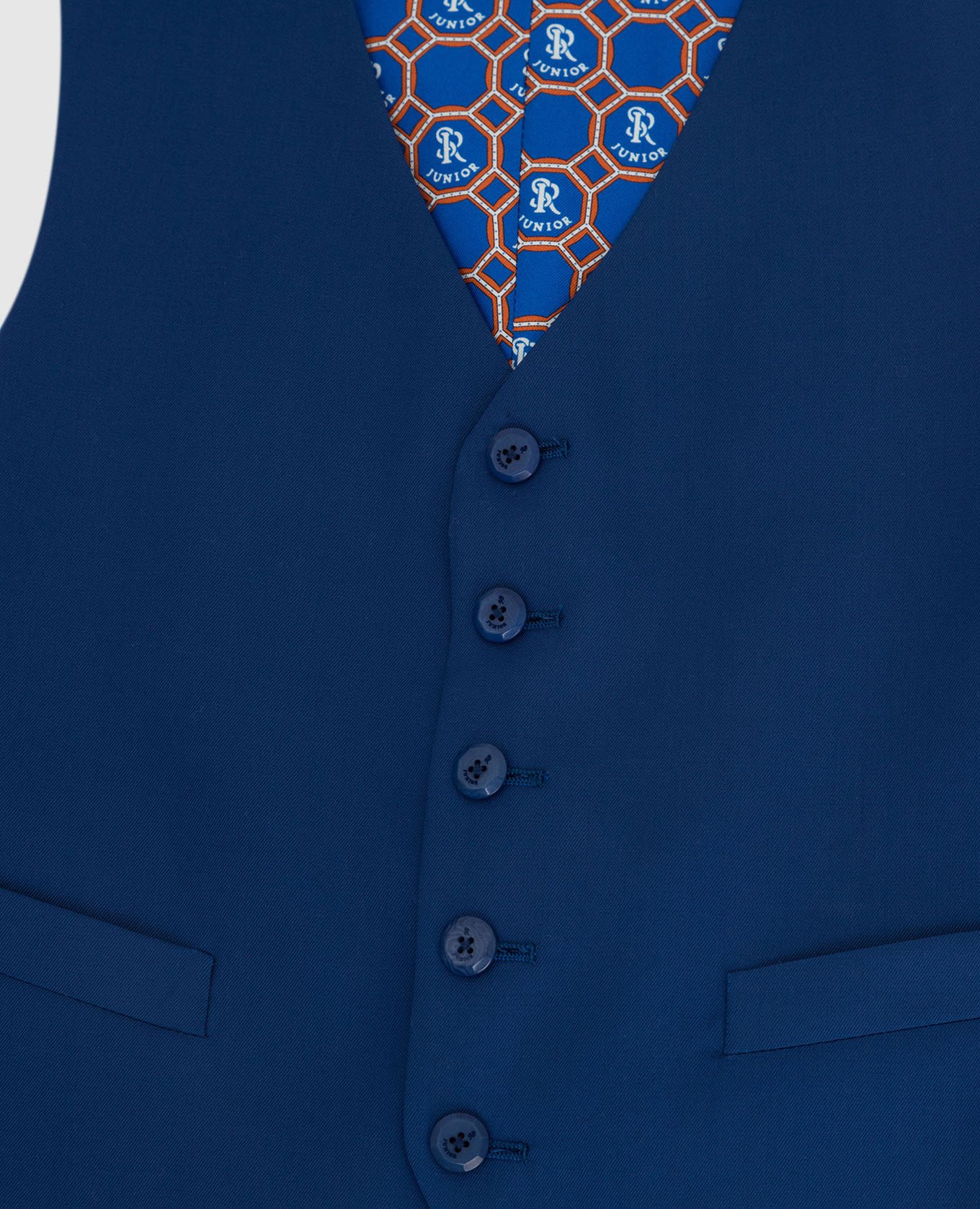 

Patterned wool vest for children Stefano Ricci, Blue
