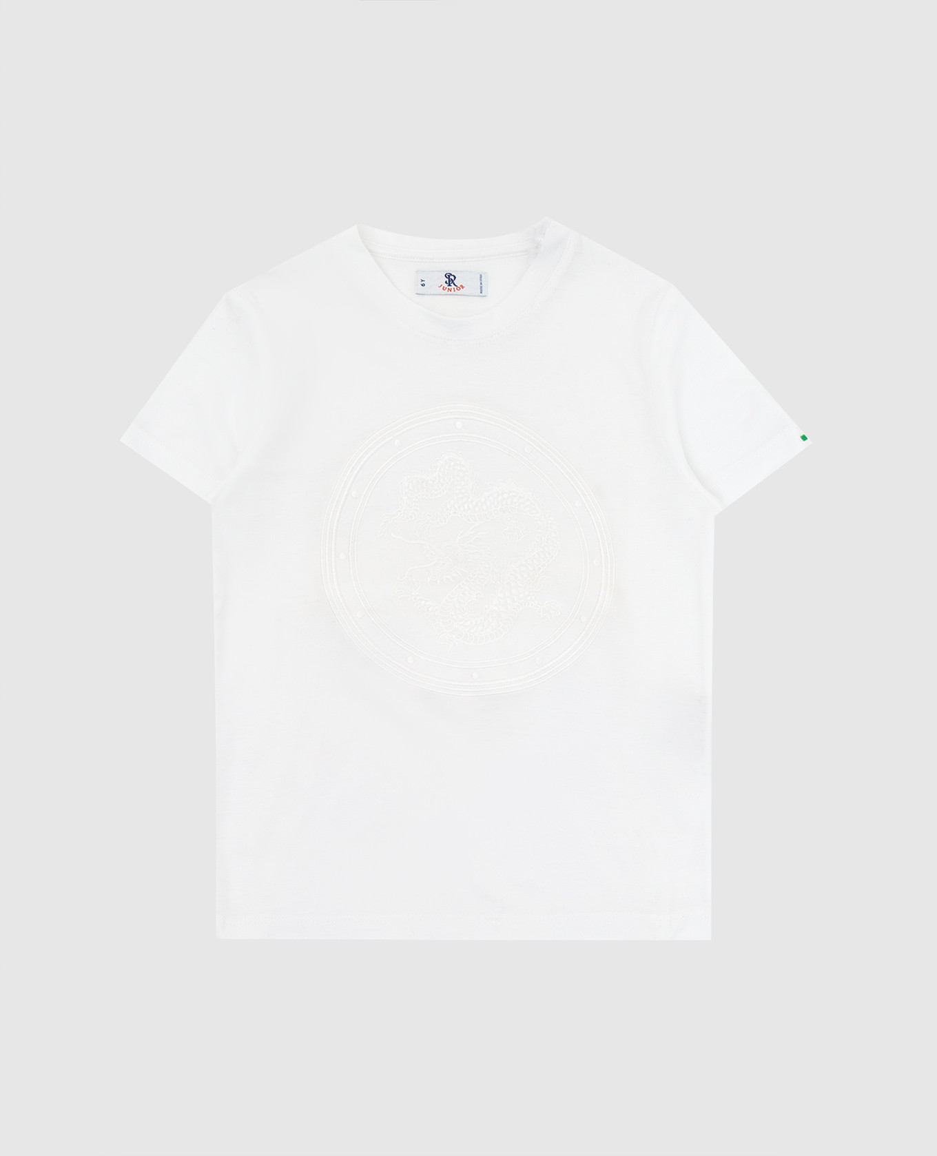 

Children's white t-shirt with embroidery Stefano Ricci