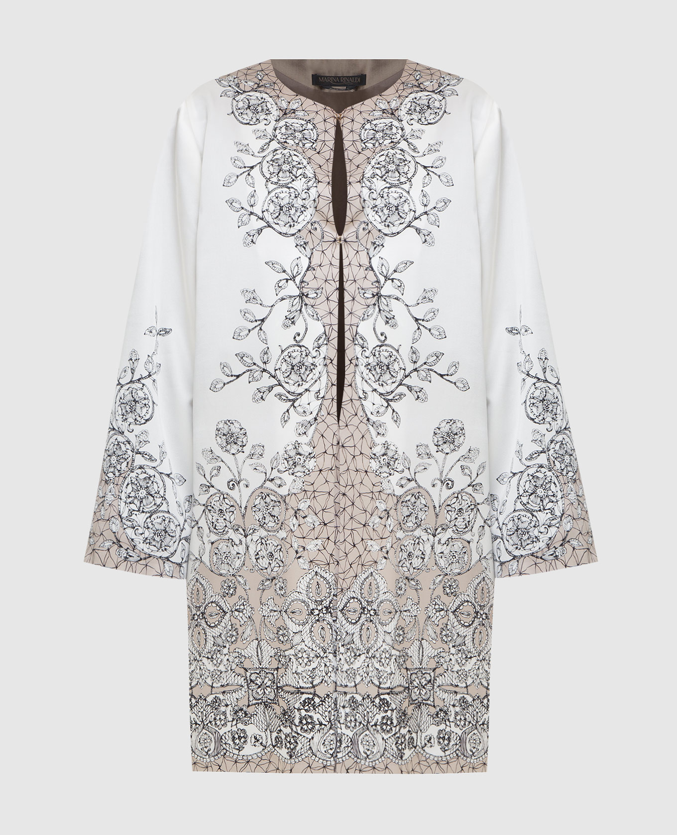 Long silk jacket marina rinaldi