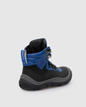 Stefano Ricci Children's blue boots with emblem YRU6SG800GOTEVH