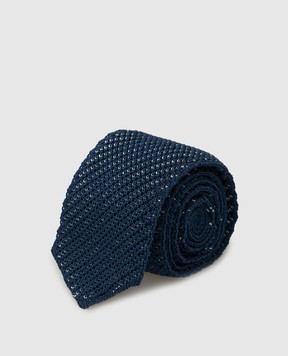 Stefano Ricci Children's blue patterned silk tie YCRM3600SETA