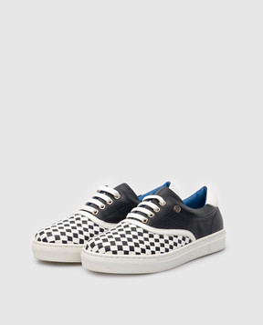 Stefano Ricci Children's woven leather sneakers YRU02G838SKSK