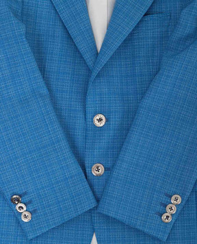 Stefano Ricci Children's light blue wool jacket Y1RF371T01HC3605