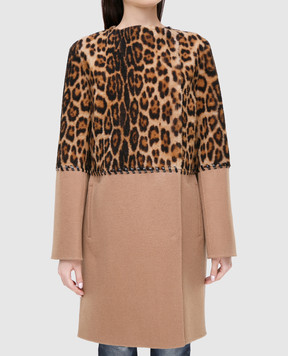 Yves Salomon Beige wool and cashmere coat 8WYM00590CDPL