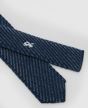 Stefano Ricci Children's blue patterned silk tie YCRM3600SETA