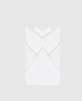 Stefano Ricci Children's white pocket square YFZ4PA304