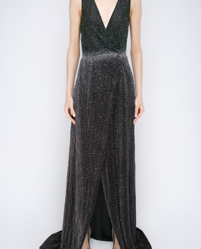 Dennis Basso Charcoal dress 13508