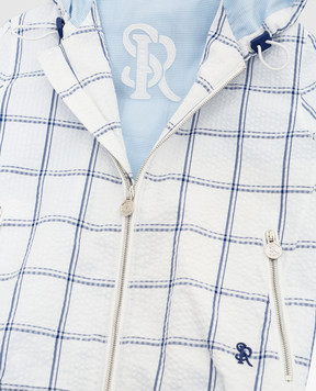 Stefano Ricci Children's white checkered jacket YAJ9200010CT002D