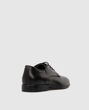Stefano Ricci Kids Black Leather Derbies YR59CG8102VS