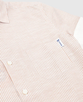 Stefano Ricci Children's beige striped shirt YC002683L1666