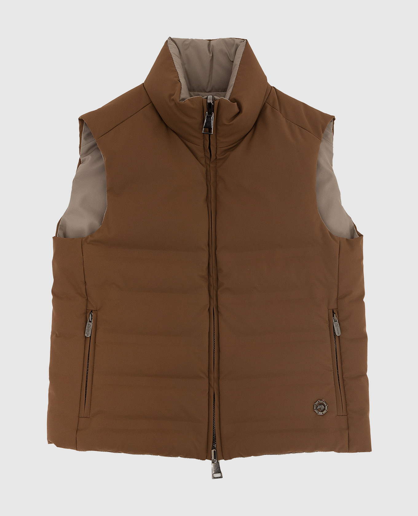

Children's reversible down vest Stefano Ricci, Коричневый