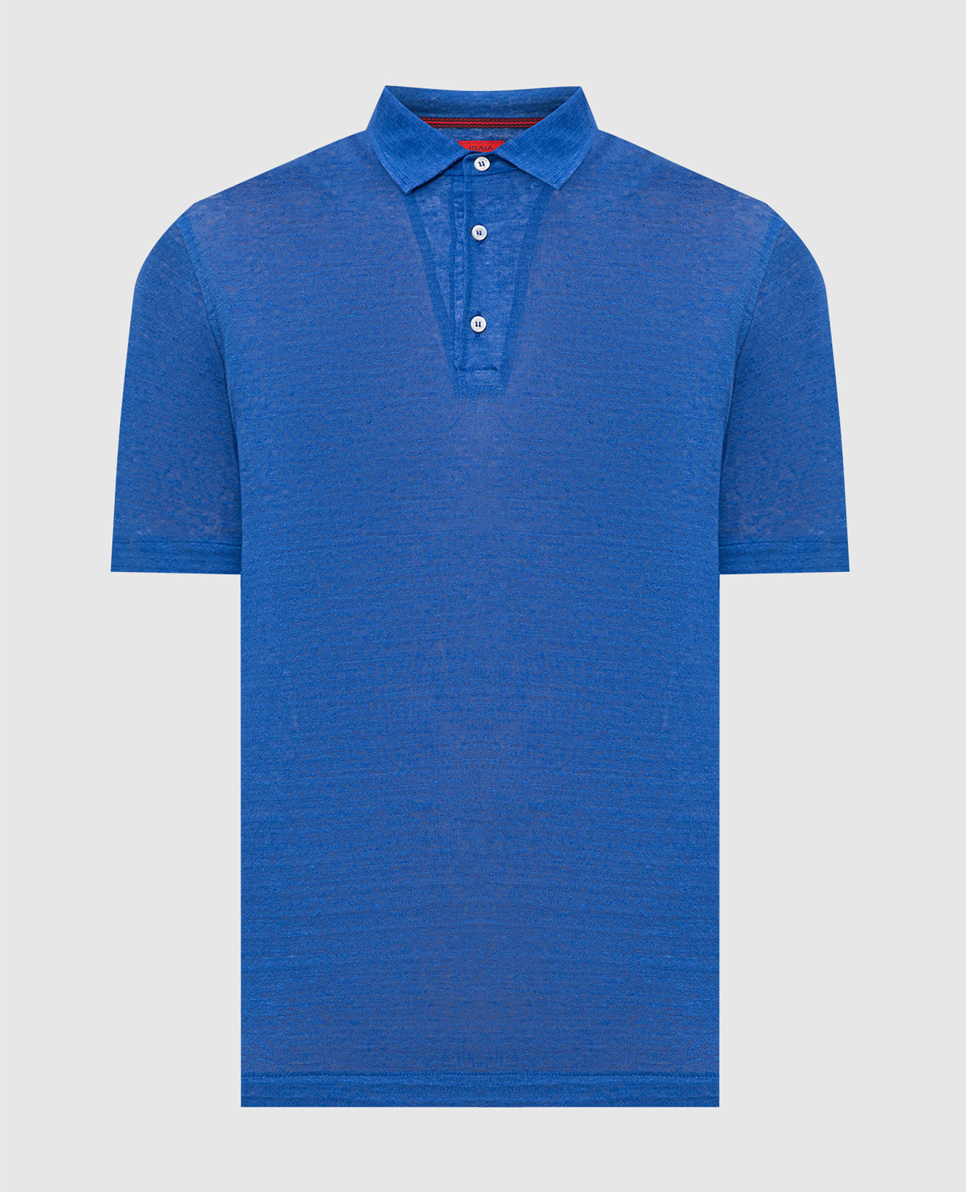 

Blue linen polo ISAIA