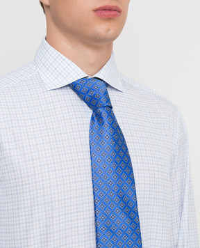 Stefano Ricci Blue patterned silk tie CX37007