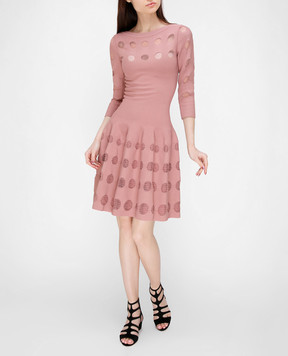 Alaia Pink perforated dress 7S9RH14CM299