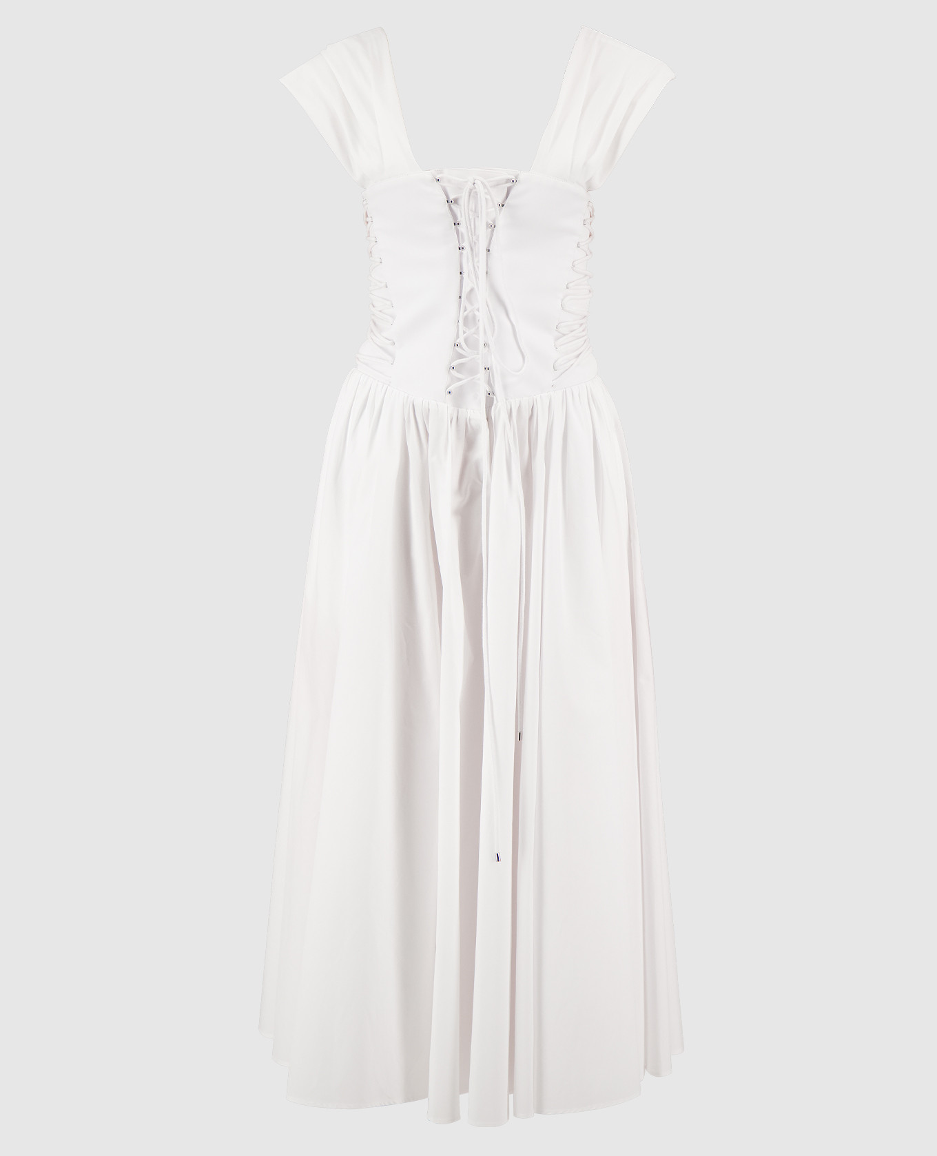 

Lace-up dress with corset top Philosophy di Lorenzo Serafini, White
