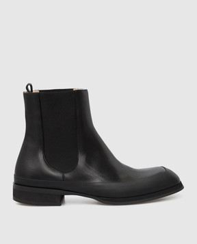 The Row Black Leather Chelsea F1191L65