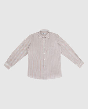 Stefano Ricci Children's beige striped shirt YC002674L1667